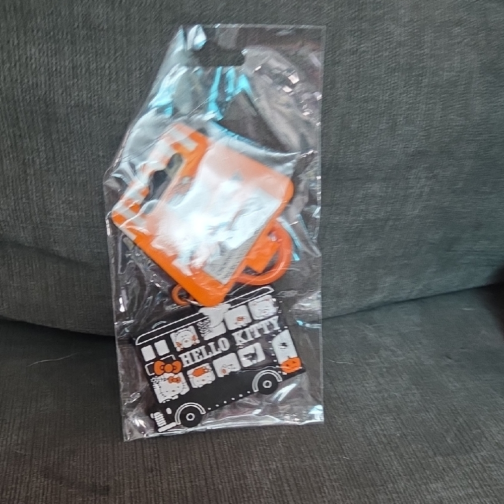 Hello Kitty Orange and Black Toy Vehicle Set